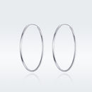 925 Sterling Silver Plated Platinum Earrings 3cm for Women