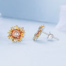 925 Sterling Silver Enamel & Glass Earrings for Women