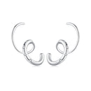 925 Sterling Silver CZ Pavé Earrings for Women