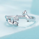 925 Sterling Silver 3mm Pavé Setting CZ Ring