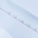 925 Sterling Silver Plated Platinum CZ Bracelet for Women