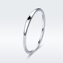 925 Sterling Silver Ring - Size 5.0, 2mm Width, S925 for Women