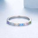 925 Sterling Silver CZ Pavé Setting Ring Size 6 for Women