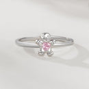 925 Sterling Silver White Gold Plated Pavé Setting CZ Ring