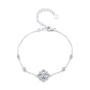 S925 Sterling Silver 0.5 Carat Moissanite Bracelet 16cm+5cm for Women