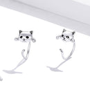 925 Sterling Silver Earrings with Pavé Setting and CZ Stones