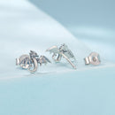 925 Sterling Silver Earrings with Oxidized Finish, 0.7*1.1cm