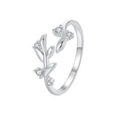925 Sterling Silver Pave Setting CZ 1.5mm Ring