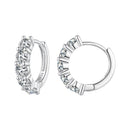 925 Sterling Silver 0.20 Carat Moissanite Earrings for Women
