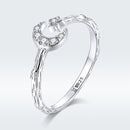 925 Sterling Silver Custom Ring with Pavé Setting CZ