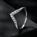 S925 Sterling Silver Moissanite 1.7mm Ring for Women - Size 6