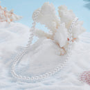 925 Sterling Silver White Gold Plated 39-45.5cm Quality Shell Pearl Necklace for Women