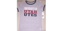 University of Utah Utes Women’s Ringer Tee, Size XL
