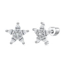 925 Sterling Silver Earrings with Pavé CZ Setting