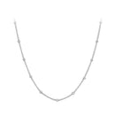 925 Sterling Silver Plated Platinum 45cm Necklace for Women
