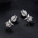 925 Sterling Silver 0.1 Carat Moissanite Earrings for Women