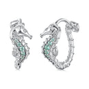 925 Sterling Silver Pavé Setting CZ Earrings for Women
