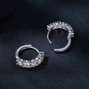 925 Sterling Silver 0.20 Carat Moissanite Earrings for Women