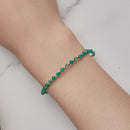 925 Sterling Silver Bracelet with Pavé Setting CZ - 210mm - for Women