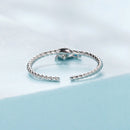 925 Sterling Silver Synthetic Turquoise Pendant 0.7x0.8cm for Women