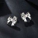 925 Sterling Silver Moissanite Earrings 0.3 cm for Women
