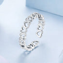 925 Sterling Silver Oxidized Silver 0.4cm Wide Ring