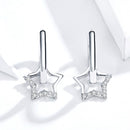 S925 Sterling Silver Plated Platinum CZ Earrings for Women