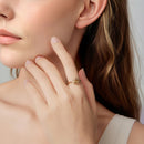 925 Sterling Silver Gold Plated Sun Ring