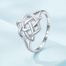 925 Sterling Silver Ring Size 6.0 with Platinum Plating