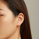 925 Sterling Silver Earrings with Resin and Oxidized Silver for Women