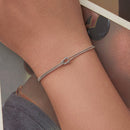 925 Sterling Silver & Plated White Gold Bracelet for Women