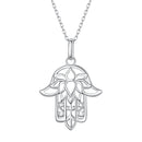 S925 Sterling Silver Plated Platinum Adjustable Necklace for Women