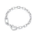 925 Sterling Silver Plated 190mm Bracelet for Women