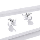 925 Sterling Silver Earrings with Quality Shell Pearl