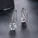 925 Sterling Silver Moissanite 1ct Earrings for Women