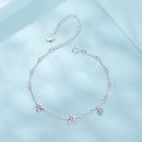 925 Sterling Silver White Gold Plated CZ Bracelet for Women