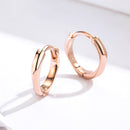 S925 Sterling Silver Plated Rose Gold Earrings