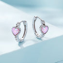 925 Sterling Silver Translucent Opal Earrings for Women