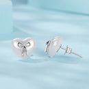 925 Sterling Silver Earrings with Quality Shell Pearl, Size 1*1.2cm for Women