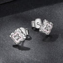 925 Sterling Silver Moissanite 0.8cm Earrings for Women