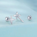 925 Sterling Silver Pavé CZ Gold Plated Earrings