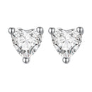999 Platinum Plated S925 Silver Pavé Setting Earrings for Women