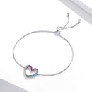 925 Sterling Silver Bracelet with Pavé Setting CZ