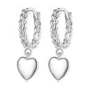 S925 Sterling Silver Earrings for Women with Platinum Plating