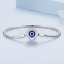925 Sterling Silver Bracelet with CZ & Resin, Size 17.0
