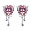 925 Sterling Silver CZ Earrings with Pavé Setting for Women