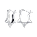 S925 Sterling Silver Earrings for Women - Oxidized Silver, 17x4mm