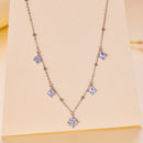 925 Sterling Silver 5.0mm Moissanite Necklace for Women