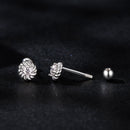 925 Sterling Silver 3mm Moissanite Earrings for Women