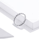 925 Sterling Silver Oxidized 0.20cm Ring Size 9 for Women
